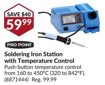 Princess Auto Soldering iron station with temperature control offer