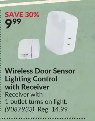 Princess Auto Wireless door sensor lighting offer