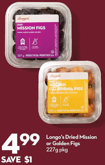 Longo's Longo's Dried Mission or Golden Figs offer