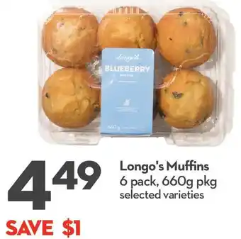Longo's Longo's Muffins 660g offer