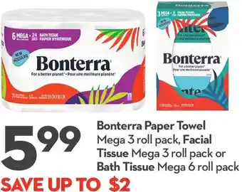 Longo's Bonterra Paper Towel offer