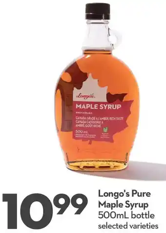 Longo's Longo's Pure Maple Syrup 500ml offer
