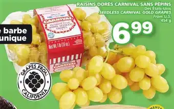 IGA Raisins Dorés Carnival Sans Pépins 454g offer