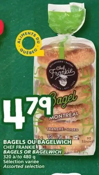 IGA Bagels Ou Bagelwich 480g offer