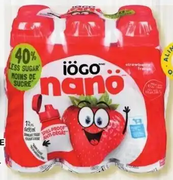 IGA Yogourt Á Boire 6x93ml offer