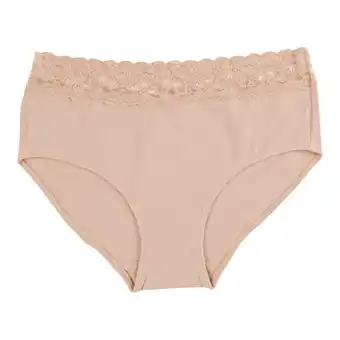 Giant Tiger Carisma women's cotton lace briefs, nude offer