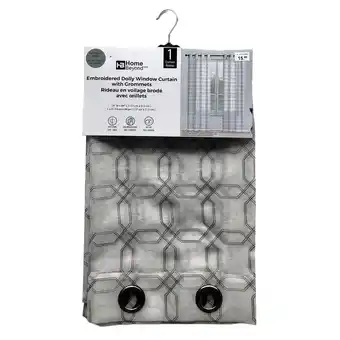 Giant Tiger Home beyond embroidered dolly curtain with grommets, 84-in. offer