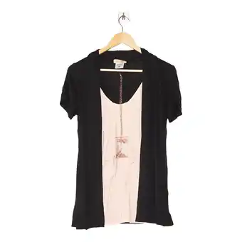 Giant Tiger Women's short sleeve fooler top with necklace offer