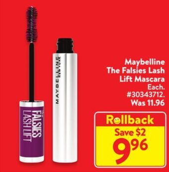 Walmart Maybelline the falsies lash lift mascara offer
