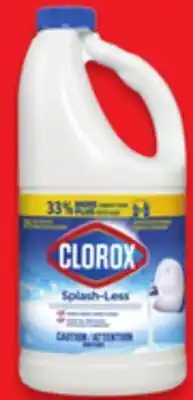 Walmart Clorox splashless 1.13 l bleach offer
