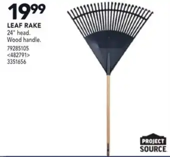Lowe's Project source leaf rake 24" offer