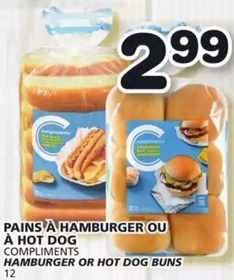 IGA Pains Á Hamburger Ou Á Hot Dog offer