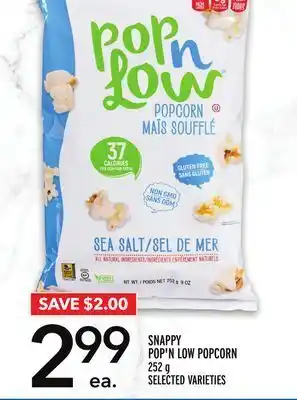 Metro Snappy pop'n low popcorn offer