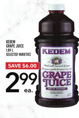Metro Kedem grape juice offer