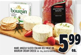 Metro Marc angelo sliced italian deli meat or boursin cream cheese offer