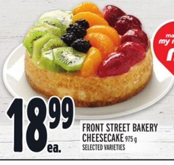 Metro Front street bakery cheesecake offer