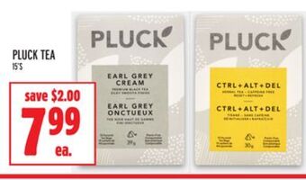Metro Pluck tea offer