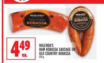 Metro Halenda's ham kobassa sausage or old country kobassa offer