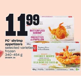 Independent Grocer Pc® shrimp appetizers, 340-454 g offer