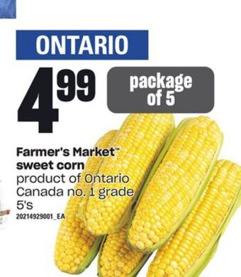 Independent Grocer Farmer's market™ sweet corn, 5's offer