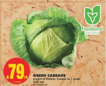 No Frills Green cabbage offer