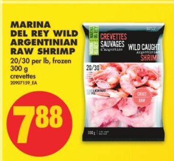 No Frills Marina del rey wild argentinian raw shrimp, 20/30 per lb, 300 g offer