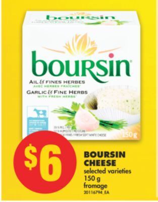 No Frills Boursin cheese, 150 g offer