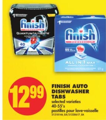 No Frills Finish auto dishwasher tabs, 40-55's offer