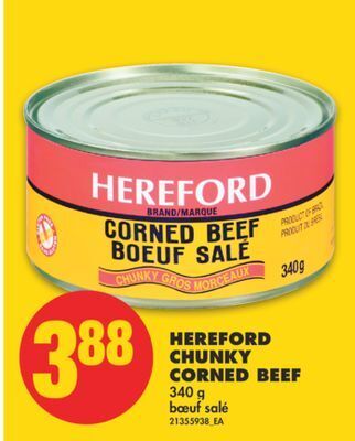 No Frills Hereford chunky corned beef, 340 g offer