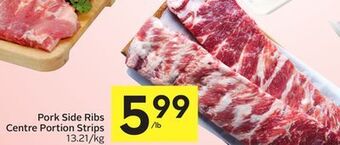 Foodland Pork side ribs centre portion strips offer