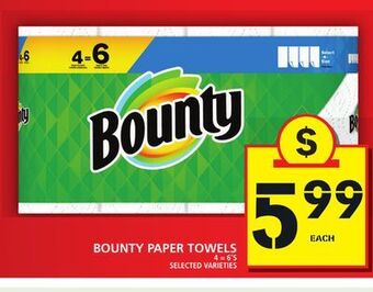 Food Basics Bounty paper towels offer