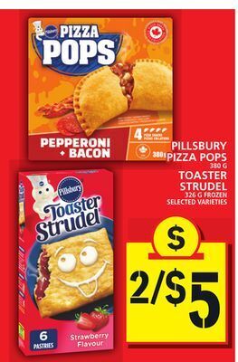 Food Basics Pillsbury pizza pops or toaster strudel offer