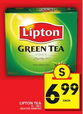 Food Basics Lipton tea offer