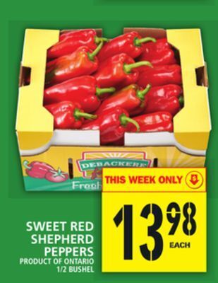 Food Basics Sweet red shepherd peppers offer