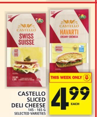 Food Basics Castello sliced deli cheese offer