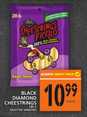Food Basics Black diamond cheestrings offer