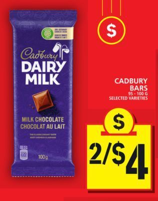Food Basics Cadbury bars offer