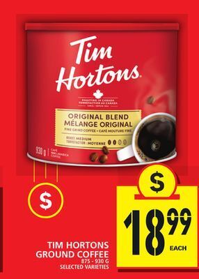 Food Basics Tim hortons ground coffee offer