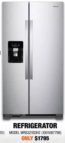 Home Depot Whirlpool refrigerator offer