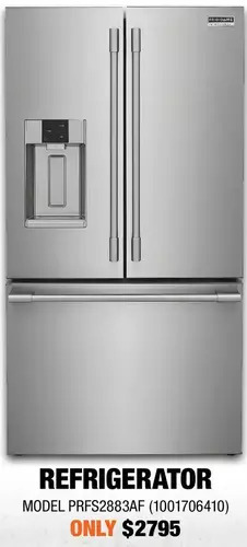 Home Depot Frigidaire refrigerator offer