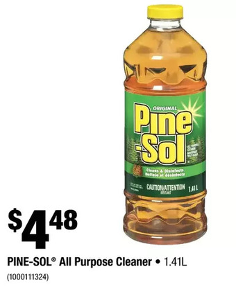Home Depot Pine-sol all purpose cleaner offer