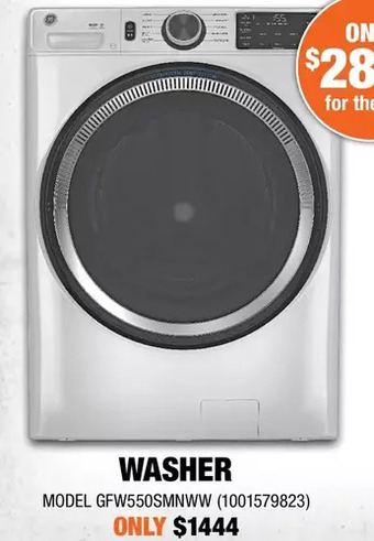 Home Depot Ge washer offer