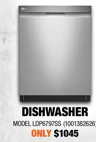 Home Depot Lg dishwasher offer