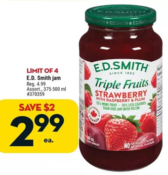 Giant Tiger E.d. smith jam offer