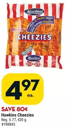 Giant Tiger Hawkins cheezies offer