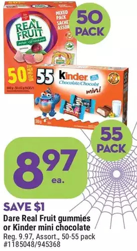 Giant Tiger Dare real fruit gummies offer