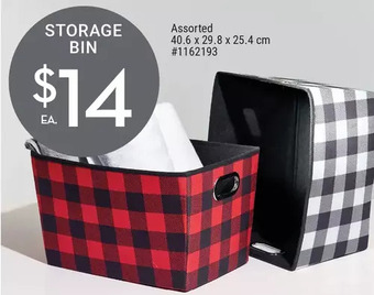 Giant Tiger Storage bin offer