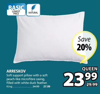 JYSK Arreskov (pillow) offer