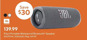 Staples Jbl flip 6 portable waterproof bluetooth speaker offer