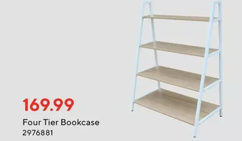 Staples Simply four tier bookcase offer